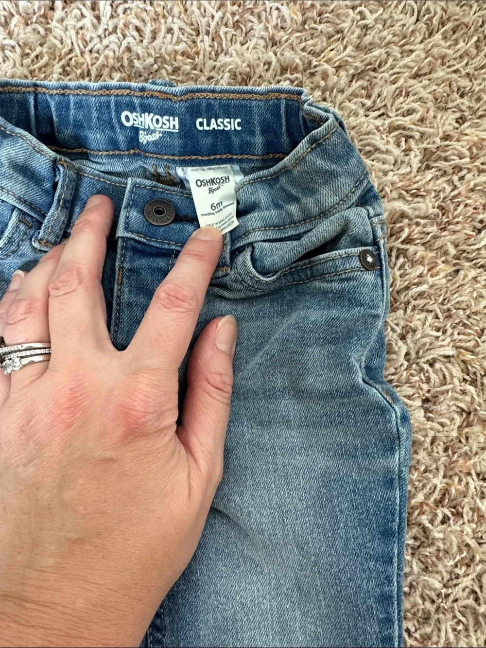 OshKosh B'gosh Classic Faded Blue Baby Jeans